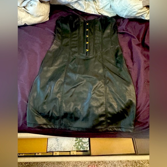 Urban Outfitters | Dresses | Urban Outfitters Black Leather Bodycon Dress |  Poshmark